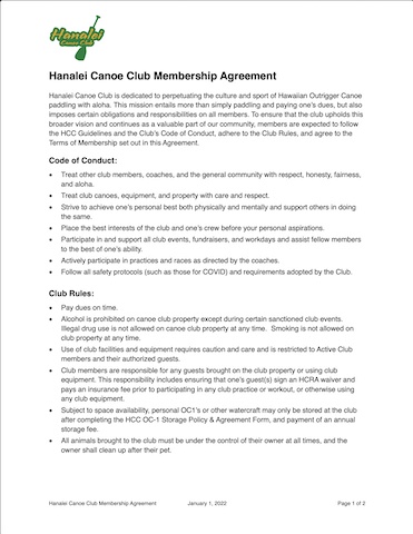Membership Agreement